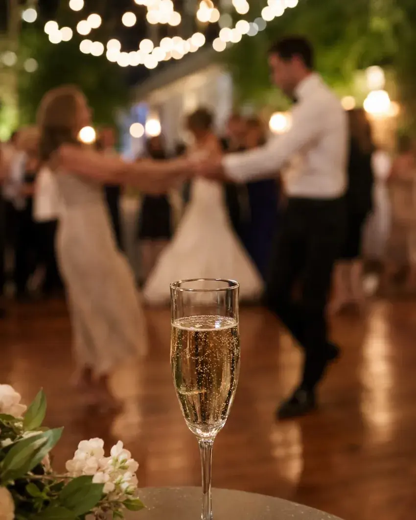 Cape bubbly on the reception floor
